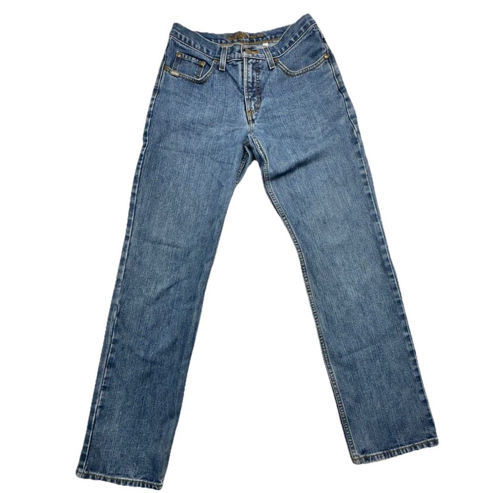 Cruel Girl Denim Jeans Womens 7 Medium Wash Straight Leg Mid Rise Blue Denim - Picture 1 of 9